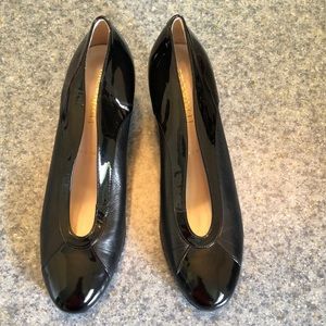BRUNO MAGLI Glossy Leather Wedge Heels Made in Italy